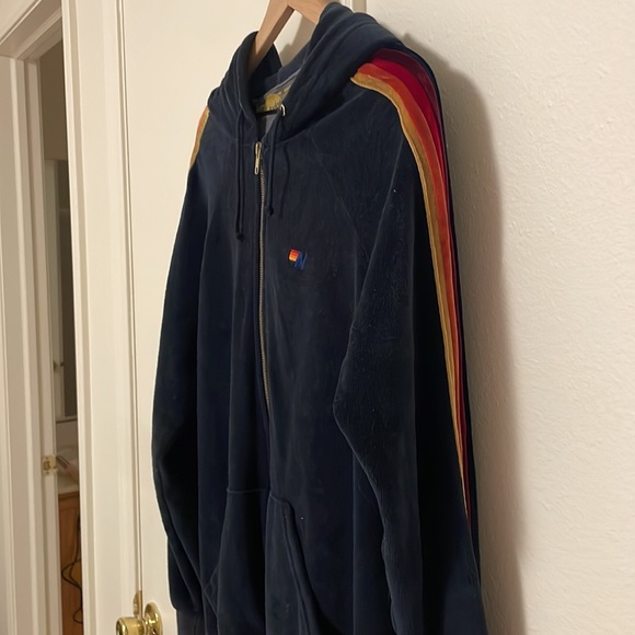Aviator Nation Navy Velour Jacket - Picture 3 of 5